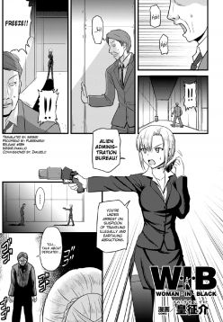 Woman In Black (2D Comic Magazine - Marunomi Iki Jigoku Monster ni Hoshokusareta Heroine-tachi Vol. 4)