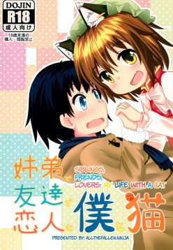 (C89)  Kyoudai de Tomodachi de Koibito na Boku to Neko | Siblings, Friends, Lovers: My life with a cat (Touhou Project)