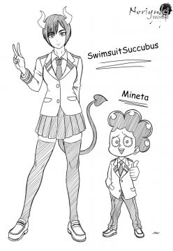 SwimsuitSuccubus x Mineta (My Hero Academia)