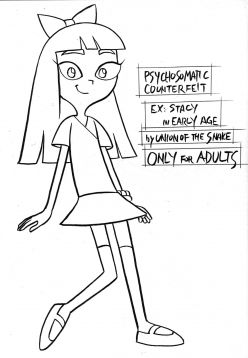 Psychosomatic Counterfeit Ex: Stacy in Early Age (Phineas and Ferb)