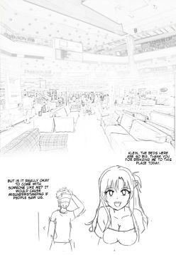 Asuna and Klein buying new bed.