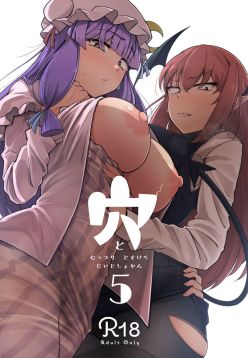 Ana to Muttsuri Dosukebe Daitoshokan 5 | The Hole and the Closet Perverted Unmoving Great Library 5