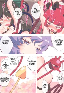 Orin and Okuu can't hold back and cum all over the place while being trained by Satori-sama