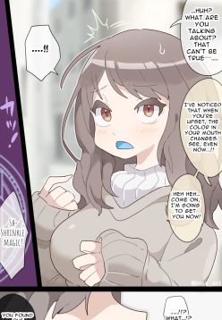 A vore manga where you are shrunk by a girl with blue mucous membranes and then swallowed whole