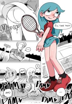 Hilda after tennis play