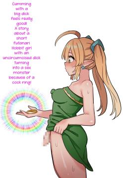 Cumming with a big dick feels really good! A story about a short futanari hobbit girl with an uncircumcised dick turning into a sex monster because of a cock ring! | Tanshou Houkei Futanari Hobbit Shoujo ga Mahou no Yubiwa de Kyokon Seiyoku Monster ni naru Hanashi